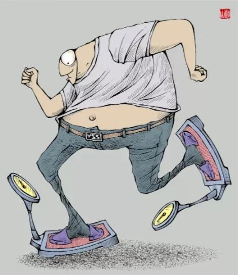 楊樹山漫畫《體重秤》6副