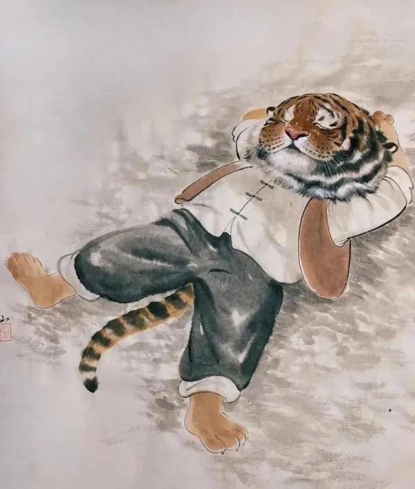 虎年萌虎的生活圖欣賞