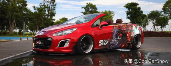 不迎合法系車的浪漫，車友打造‘機甲風’的標誌308CC