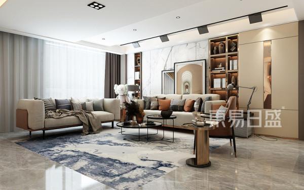 270㎡現代輕奢風，暖咖的配色，讓空間更有層次感