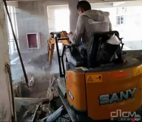 三一微挖驚豔亮相住博會，我們看看它到底能做些啥？