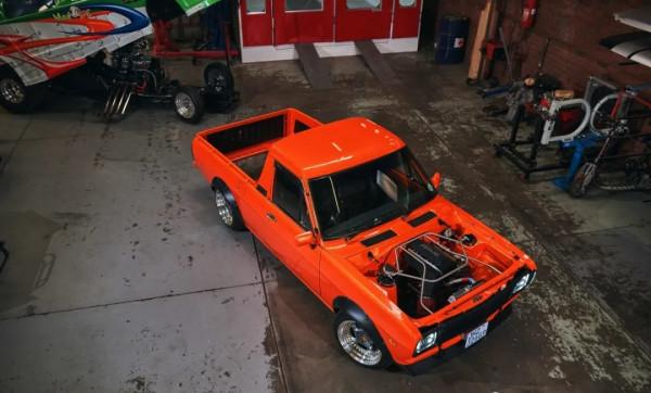 暴走日產皮卡，移植本田CBR摩托發動機