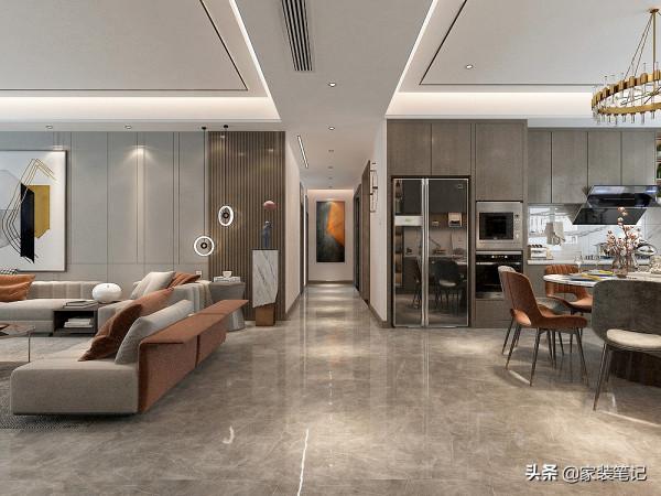 180㎡四居室，裝修成現代風，高階感滿滿，走進去就感覺幸福滿滿