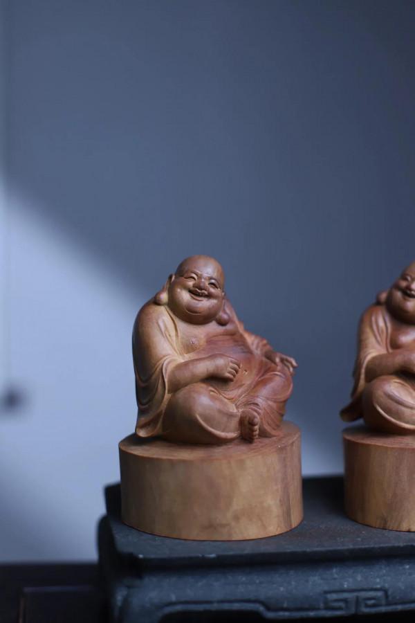 印度小葉紫檀小彌勒｜清刀制