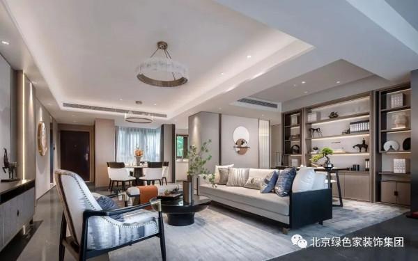 綠色家：133㎡輕奢中式，高貴典雅有氣質