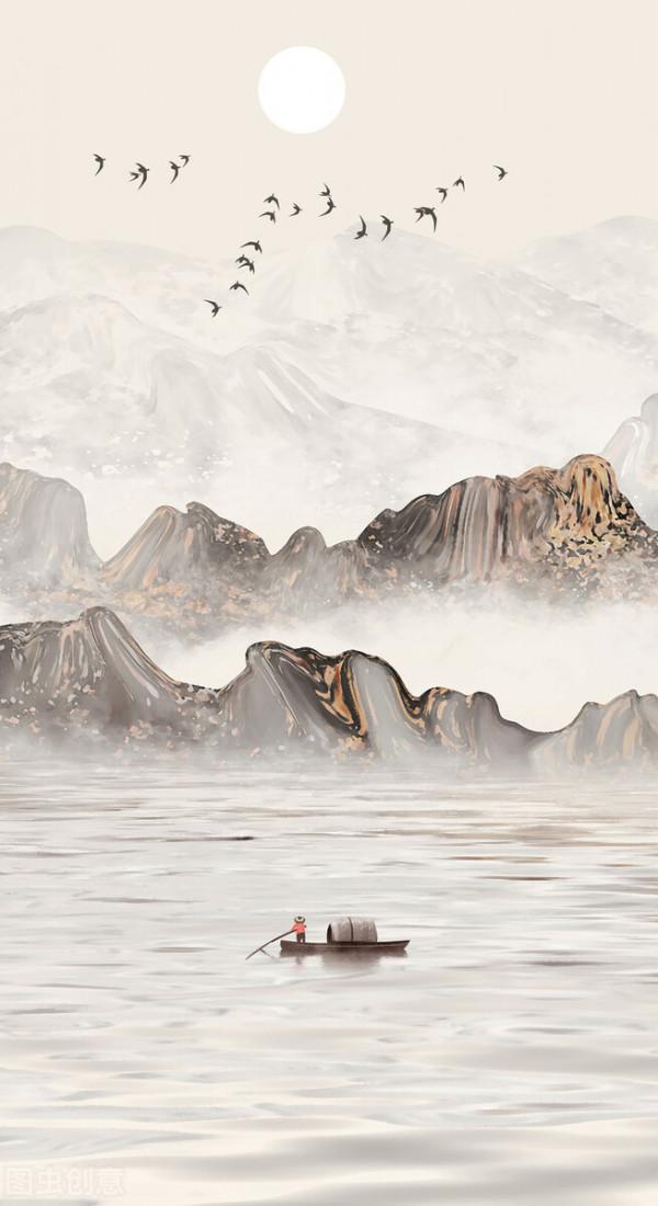一眼心醉！古風水墨仙境圖。驚豔唯美中國風山水畫