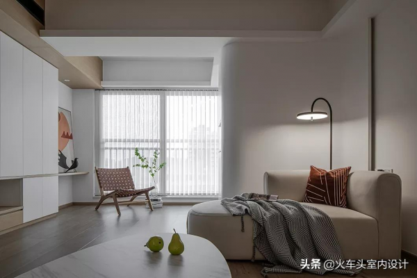 130㎡極簡自然風,方圓交錯,木白有序 130㎡極簡自然風,方圓交錯,木白有序