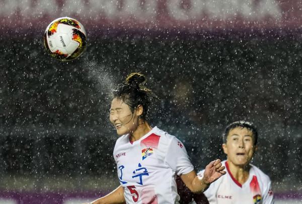 足球——女子成年組：陝西隊戰勝遼寧隊