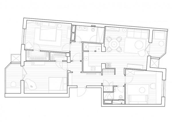 一對年輕夫婦任由室內工作室大膽創新的家 一對年輕夫婦任由室內工作室大膽創新的家