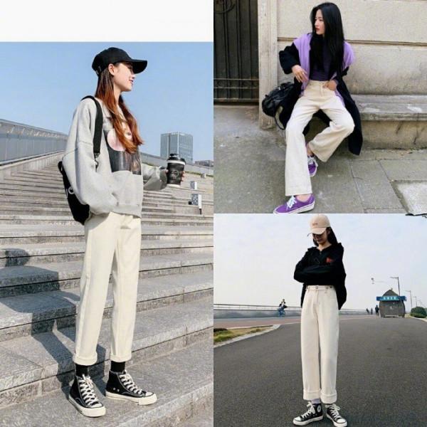 秋天你需要一條白色的褲子:白色褲子搭配起來其他顏色都可以靠邊 秋天你需要一條白色的褲子:白色褲子搭配起來其他顏色都可以靠邊