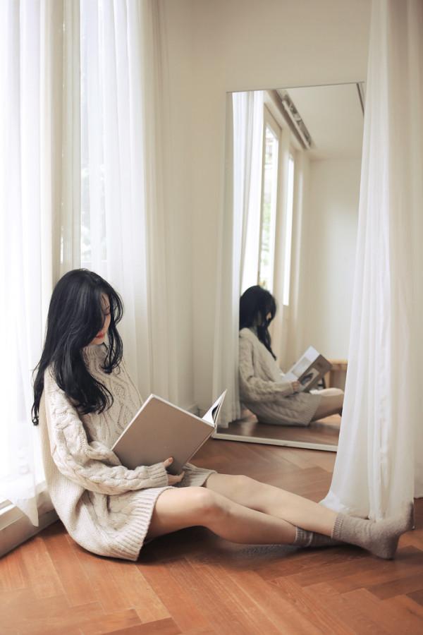 一件可以穿成連衣裙感覺的毛衣，一起迎接冬季戀歌