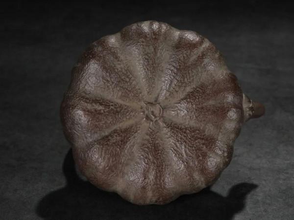 舊藏 老紫砂瓜葉紋茶壺 舊藏 老紫砂瓜葉紋茶壺