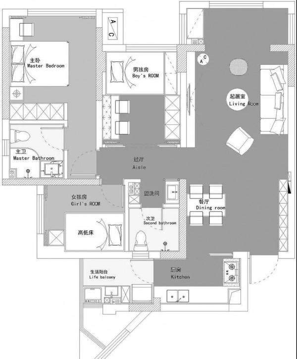 95平三房，一進門把人迷住！全屋簡單裝修就很漂亮了！臥室更迷人