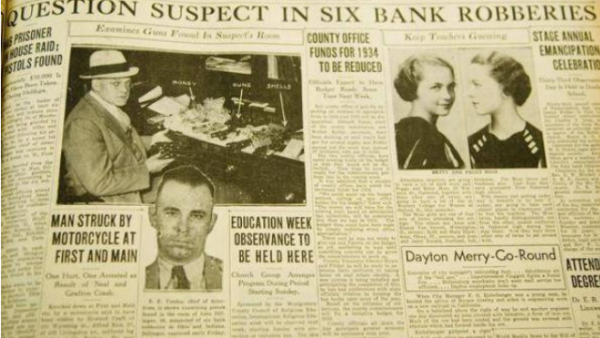 24次搶劫銀行，4次打劫警察局，竟曾被美國人當做“英雄”