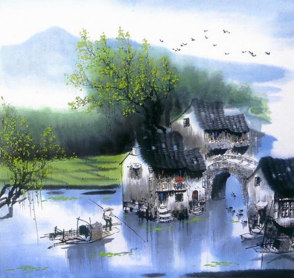 汪鈺元的彩墨畫,唯美詩意 汪鈺元的彩墨畫,唯美詩意