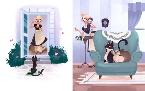 她筆下的畫就和迪士尼動畫一樣治癒 她筆下的畫就和迪士尼動畫一樣治癒