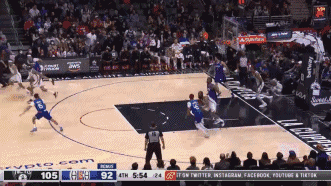 哈登39+8+15格力芬12+9籃網大勝快船