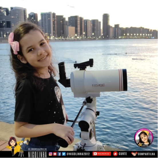 巴西一個八歲的小女孩，發現18顆小行星，重新整理了世界紀錄