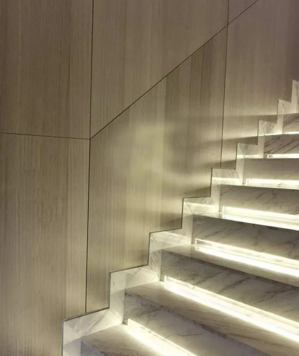 網紅石材樓梯燈帶常見做法及案例欣賞