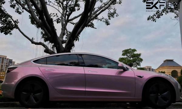 ​EK改色膜：特斯拉Model 3改色夢幻火山灰