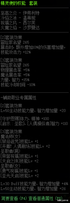 DNF百級裝備之精靈使的權能 DNF百級裝備之精靈使的權能