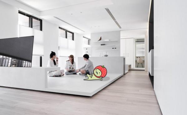 33歲小姐姐的89㎡住宅，全屋只留一間房，白色系開放空間，好治癒