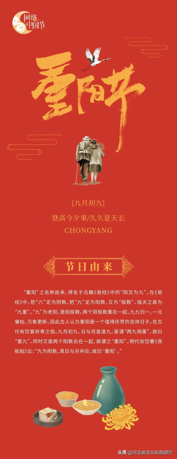 重陽糕，菊花酒，秋高氣爽九月九