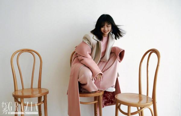 譚松韻紅秀封面，短髮真的好好看，不一樣的風格