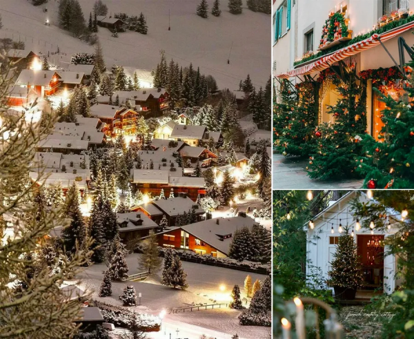 兒童畫教程｜聖誕節主題美術課程《美麗的聖誕小屋》