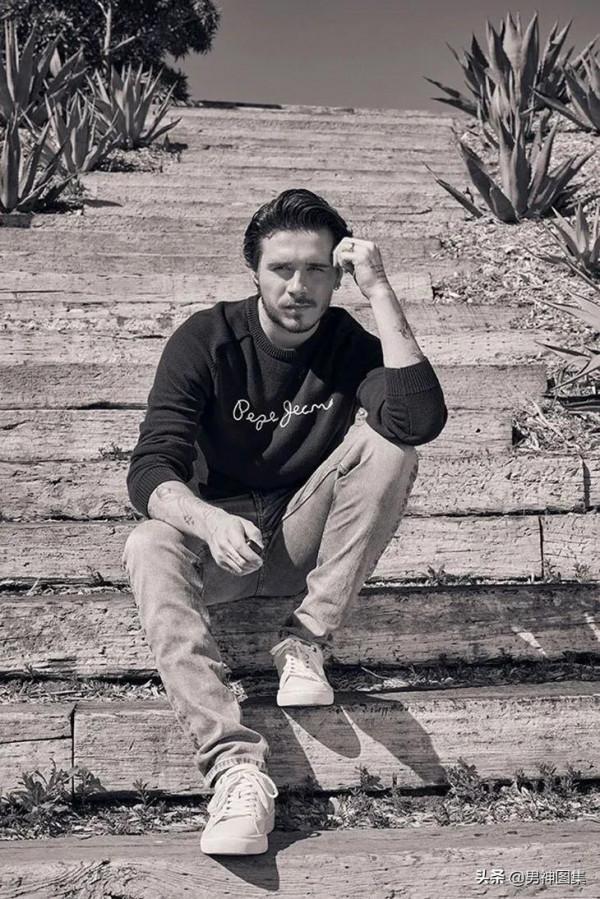 瀟灑英俊，貝克漢姆家大少爺