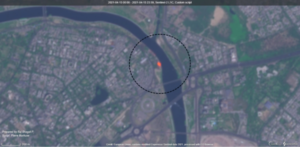 2021年，令世界關注的12張衛星圖，有一張和中國西北大沙漠有關