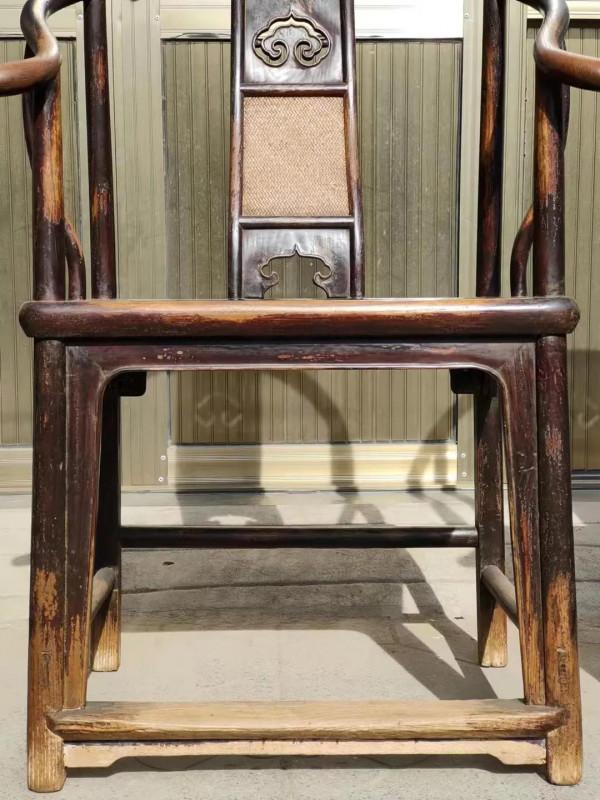 鐵力木太師椅方臺一套，安思遠同款圈椅，榆木八仙桌