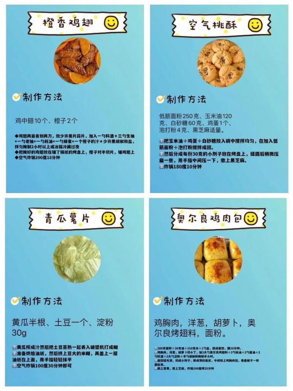 空氣炸鍋美食合集，跟著做就對了