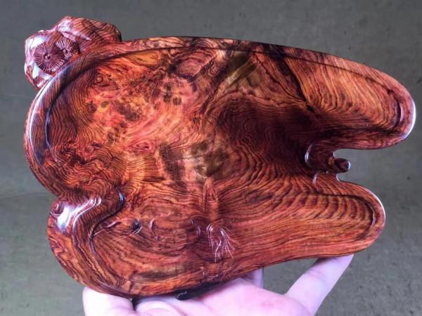 袖珍款海南黃花梨年年有餘幹炮臺！好東西