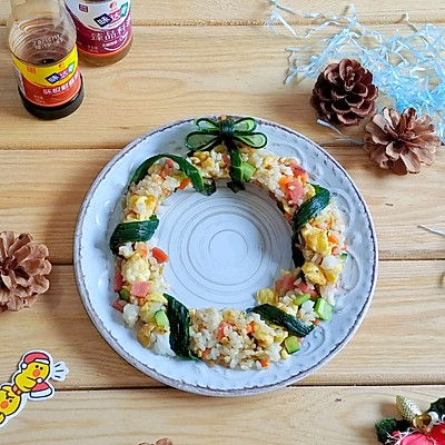 米飯只配一碗飯，我也會選炒飯（聖誕花環版）