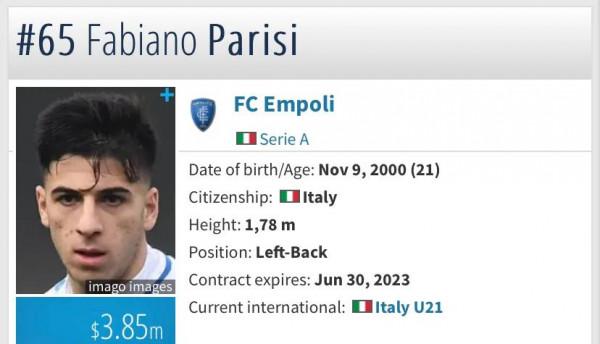 義大利媒體爆新目標：恩波利左邊衛