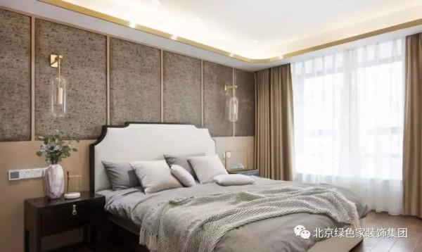 ​綠色家裝飾：132㎡輕奢新中式，優雅精緻，華麗大氣