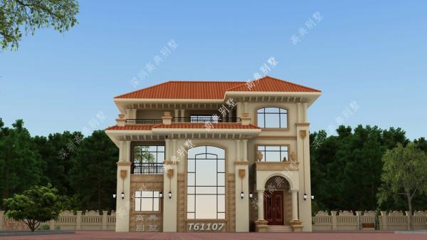 歐式三層別墅，外觀高貴不失雍華，將建築的美感體現得淋漓盡致