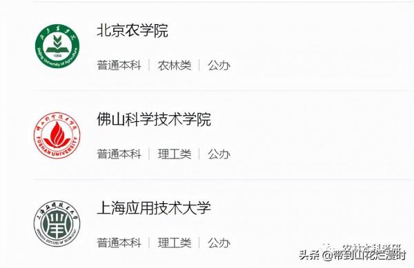 園藝專業20年進面分數線排名，河南科技大學排30位