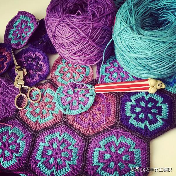 鉤編留下太多的零線，幾十種六角的鉤法，讓你家美出花來