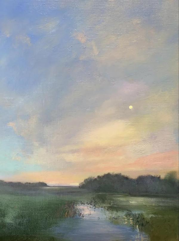 比利時女畫家伊芙&CenterDot;米勒粉彩畫中的天空之美，風景中最具情感