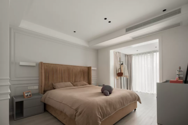 100㎡現代簡約風格新房裝修，法式背景牆溫柔浪漫