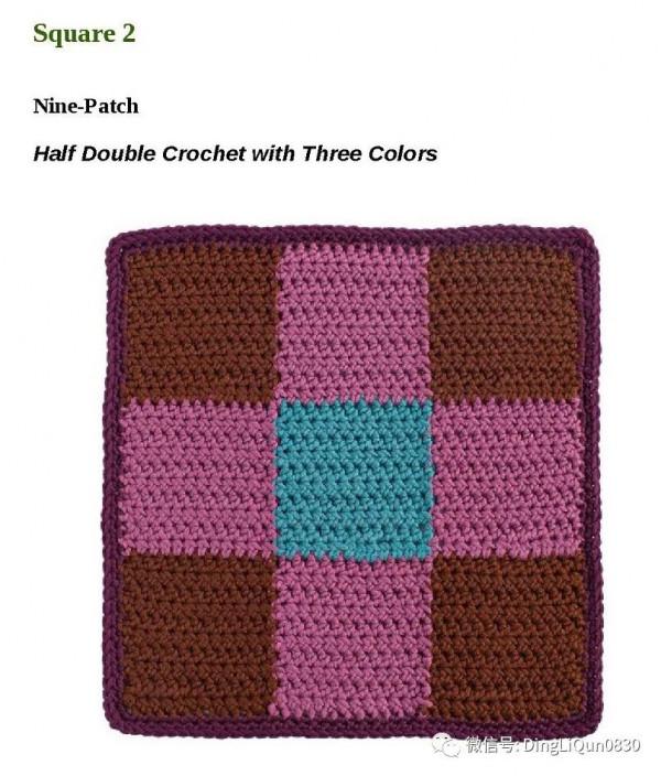 「鉤編圖解」28個經典的雙面彩色編織圖案，製作家居小物很好用