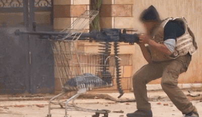 超市購物車只能買菜？在戰場上還能這樣用