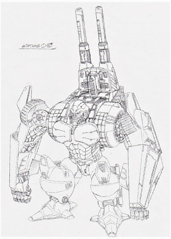 變形金剛超能勇士早期霸王龍、猩猩隊長玩法設計線稿，良心呀