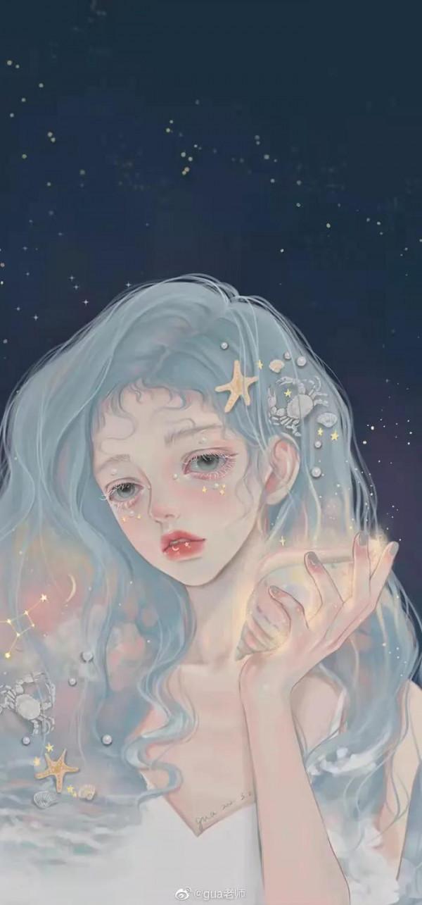 #十二星座桌布# #星座擬人# 插畫# #手繪頭像#