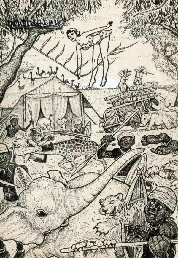 一張未畫完的美女畫像，在畫家的筆下變成了跌宕起伏漫畫故事