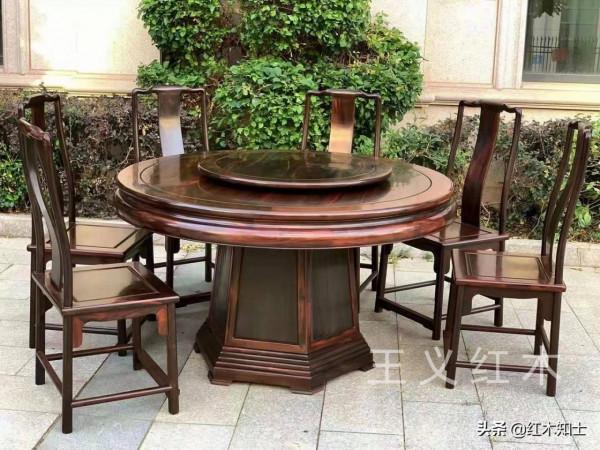 寮國大紅酸枝傢俱(交趾黃檀)9件套，大紅酸枝傢俱餐桌