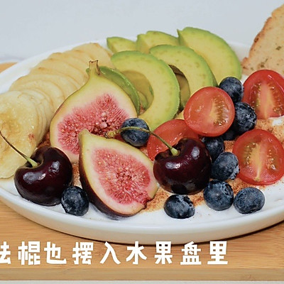 廚娘教你一招巧做#一學就會快手菜#法棍水果能量碗