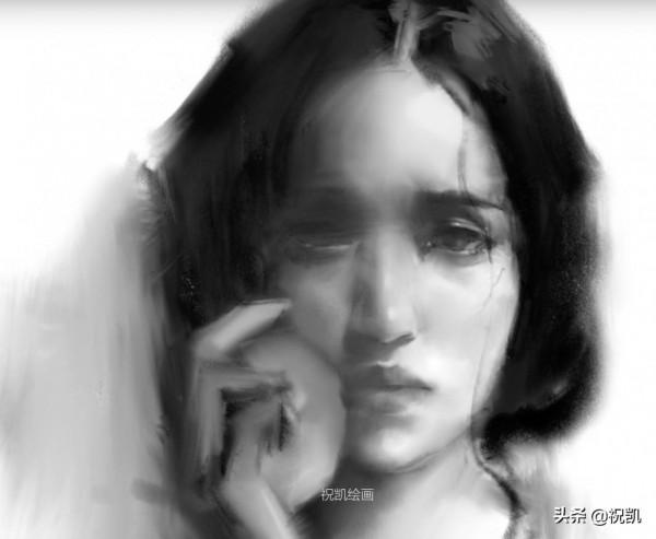 畫不多說｜人物素描「蘋果與沐恩」繪畫步驟圖